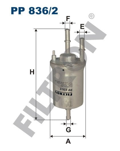 VOLKSWAGEN Touran 1.2 TSI 77kw 105hp  Yakıt Filtresi PP836/2 FİLTRON