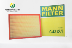 VOLKSWAGEN Crafter 30, 35, 50 2.0 TDI 100kw 136hp  Hava Filtresi C4312/1 MANN