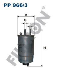CITROEN Jumper III 3.0 HDi FAP 180 130kw 177hp  Yakıt Mazot Filtresi PP966/3 FİLTRON