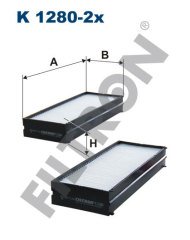 HYUNDAI Santa Fé I 2.0 16V 100kw 136hp  Polen Kabin filtresi K1280-2x FİLTRON