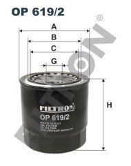 TOYOTA Avensis Verso 2.0 D-4D Turbodiesel 85kw 116hp  Yağ Filtresi OP619/2 FİLTRON