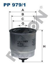 HYUNDAI Getz 1.5 CRDi 60kw 82hp  Yakıt Mazot Filtresi PP979/1 FİLTRON