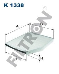 FORD Transit Custom 2012 2.2 TDCi 92kw 125hp  Polen Kabin filtresi K1338 FİLTRON