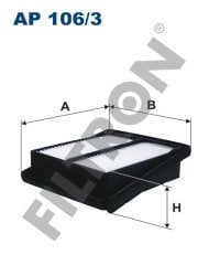 HONDA Jazz II 1.4 i-DSi 61kw 83hp  Hava Filtresi AP106/3 FİLTRON