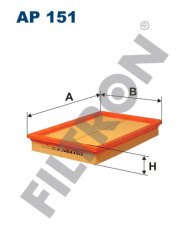 FORD Fiesta IV 1.8 DI Turbodiesel 55kw 75hp  Hava Filtresi AP151 FİLTRON