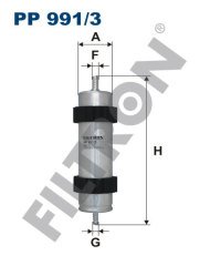 AUDI A7 (4GA/GF) 3.0 TDI 150kw 204hp  Yakıt Mazot Filtresi PP991/3 FİLTRON