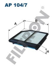 HONDA Civic VIII 1.8i VTEC 103kw 140hp  Hava Filtresi AP104/7 FİLTRON