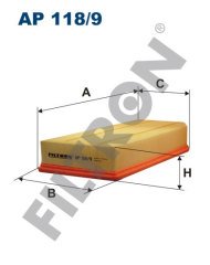 MERCEDES BENZ C W203 C203 S203 C200 CDI 75kw 102hp  Hava Filtresi AP118/9 FİLTRON