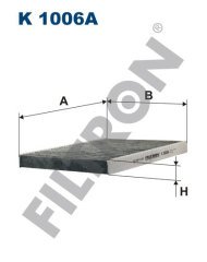 SEAT Leon I 1.8 20V Cupra R 154kw 210hp  Polen Kabin filtresi K1006A FİLTRON