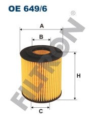 BMW 1 (E81/E82/E87/E88) 116i 85kw 115hp  Yağ Filtresi OE649/6 FİLTRON