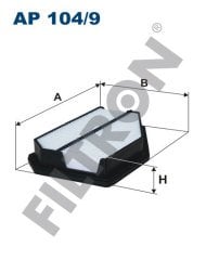 HONDA Civic VIII 2.0i VTEC Type R 148kw 201hp  Hava Filtresi AP104/9 FİLTRON