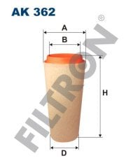 BMW 1 (E81/E82/E87/E88) 118d 90kw 122hp  Hava Filtresi AK362 FİLTRON