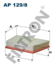 LAND ROVER Discovery Sport 2.0 177kw 241hp  Hava Filtresi AP129/8 FİLTRON