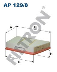 LAND ROVER Range Rover Evoque 2.2 110kw 150hp  Hava Filtresi AP129/8 FİLTRON