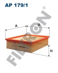 AUDI A6 (4B/C5) 2.5 TDI V6 132kw 180hp  Hava Filtresi AP179/1 FİLTRON