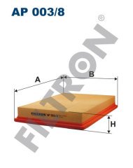 JEEP Wrangler II (TJ) 2.8 CRD 130kw 177hp  Hava Filtresi AP003/8 FİLTRON