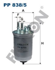 FORD Transit Connect (TC7) 1.8 TDDi / TDCi Turbodiesel 55kw 75hp  Yakıt Mazot Filtresi PP838/5 FİLTRON