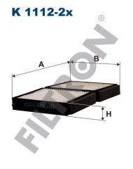 MAZDA 626 2.0 TDi 66kw 90hp  Polen Kabin filtresi K1112-2x FİLTRON