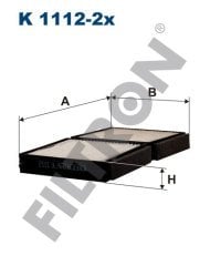 MAZDA 323 VI  1.4 53kw 72hp  Polen Kabin filtresi K1112-2x FİLTRON