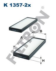 HYUNDAI i20 1.2 63kw 86hp  Polen Kabin filtresi K1357-2x FİLTRON