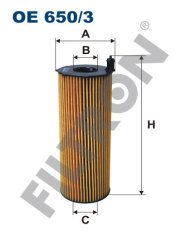 AUDI A6 (4F/C6) 2.7 TDI V6 132kw 180hp  Yağ Filtresi OE650/3 FİLTRON