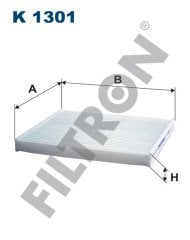 SUZUKI Alto 1.1 46kw 63hp  Polen Kabin filtresi K1301 FİLTRON