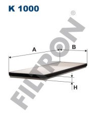 OPEL Combo A 1.4 16V 66kw 90hp  Polen Kabin filtresi K1000 FİLTRON