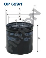 FORD Tourneo Connect II 1.6 EcoBoost 110kw 150hp  Yağ Filtresi OP629/1 FİLTRON