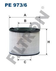 VOLKSWAGEN Touareg I 3.0 TDI V6 176kw 240hp  Yakıt Mazot Filtresi PE973/6 FİLTRON