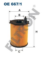 PEUGEOT 308 II 1.6 HDi 92 FAP 68kw 92hp  Yağ Filtresi OE667/1 FİLTRON