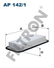 TOYOTA Yaris III (XP13) 1.0 12V 51kw 69hp  Hava Filtresi AP142/1 FİLTRON