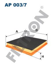 JEEP Grand Cherokee 4.7 V8 162kw 220hp  Hava Filtresi AP003/7 FİLTRON