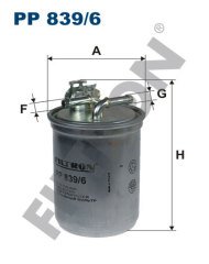 VOLKSWAGEN Sharan I 2.0 TDI 103kw 140hp  Yakıt Mazot Filtresi PP839/6 FİLTRON