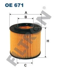VOLKSWAGEN Polo V 1.2 51kw 70hp  Yağ Filtresi OE671 FİLTRON