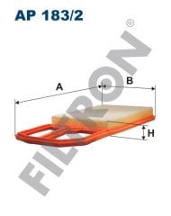 SEAT Leon I 1.4 16V 55kw 75hp  Hava Filtresi AP183/2 FİLTRON