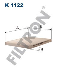 FIAT Panda II (169A) 1.1 40kw 54hp  Polen Kabin filtresi K1122 FİLTRON
