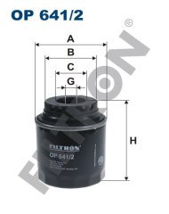 VOLKSWAGEN Jetta IV (162) 1.4 TSI 90kw 122hp  Yağ Filtresi OP641/2 FİLTRON