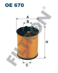 FIAT Idea (135/235) 1.3 JTD 90 66kw 90hp  Yağ Filtresi OE670 FİLTRON