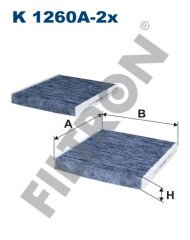 BMW 5 (F10/F11/F18) 530d 180kw 245hp  Polen Kabin filtresi K1260A-2x FİLTRON