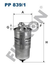 hp  Yakıt Mazot Filtresi PP839/1 FİLTRON