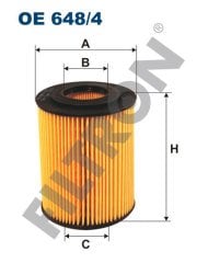 OPEL Corsa-C 1.7 DI 48kw 65hp  Yağ Filtresi OE648/4 FİLTRON
