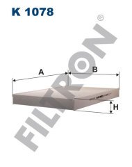 AUDI A4 (8E/8H, B6+B7) 1.8 T 120kw 163hp  Polen Kabin filtresi K1078 FİLTRON