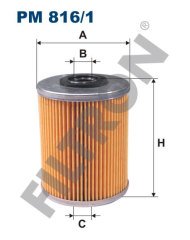 MITSUBISHI Carisma 1900 Di-D 85kw 115hp  Yakıt Mazot Filtresi PM816/1 FİLTRON