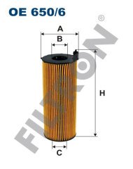 AUDI A5 (8T, 8F) 3.0 TDI 176kw 240hp  Yağ Filtresi OE650/6 FİLTRON