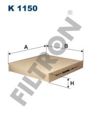 VOLVO CARS S40 II 1.6 74kw 100hp  Polen Kabin filtresi K1150 FİLTRON