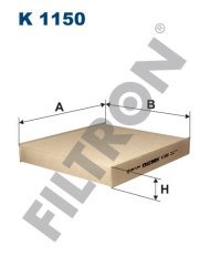 VOLVO CARS S40 II 2.5 T5 162kw 220hp  Polen Kabin filtresi K1150 FİLTRON