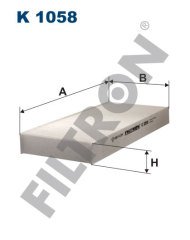 RENAULT Twingo I 1.2 16V 55kw 75hp  Polen Kabin filtresi K1058 FİLTRON