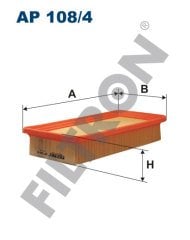 HYUNDAI Getz 1.1 46kw 63hp  Hava Filtresi AP108/4 FİLTRON