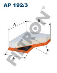 MINI Mini Cooper I 1.6 85kw 115hp  Hava Filtresi AP192/3 FİLTRON