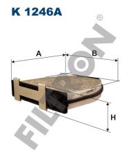 MERCEDES BENZ C W204 C204 S204 C300 170kw 231hp  Polen Kabin filtresi K1246A FİLTRON